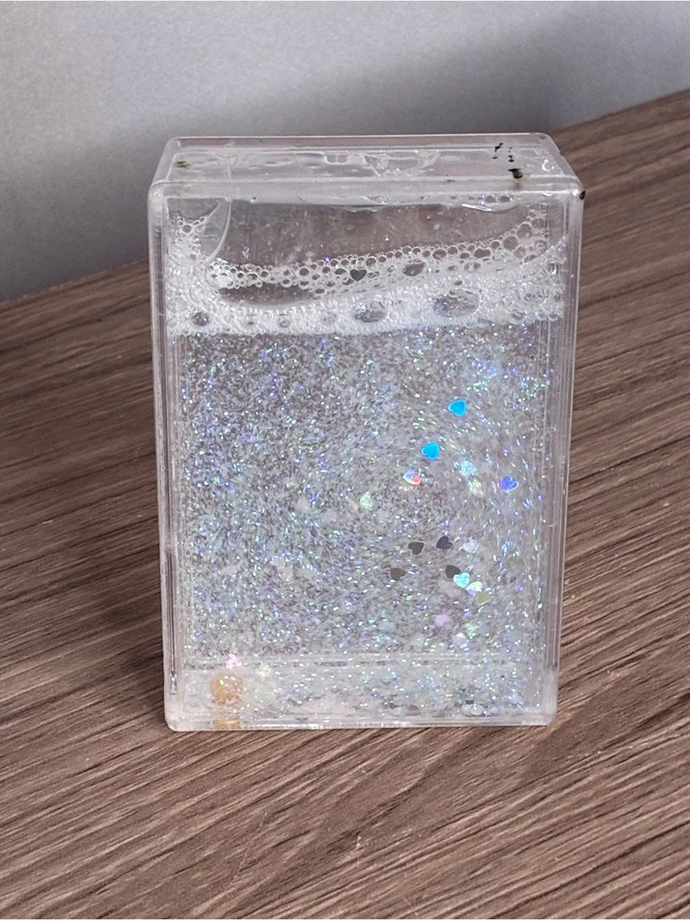 🐼 3/$25 GUC Silver Glitter Snow Globe Frame for Fuji Instax Prints